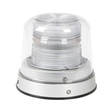 Tall Dome Beacon, Green/Amber/Clear, LED, 12/24 V, 0.6 A, Permanent Mount