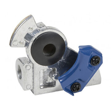 Service Gladhand, débranché 3/8 pouce NPTF, caoutchouc, acier, caoutchouc, moulage d'aluminium, bleu