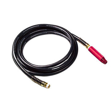 Straight Air Hose, 12 ft lg, 225 psi, Rubber