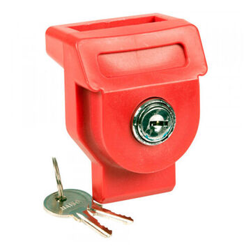 Gladhand Lock, SAE J1318, Glassed Filled Nylon, Red