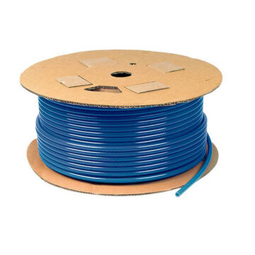 Type B Air Brake Tubing, 3/8 in Dia, 100 ft lg, Nylon, Blue