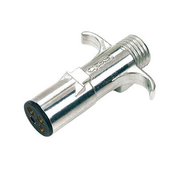 Heavy-Duty Round Electrical Connector, 12 AWG, Zinc Die-Cast