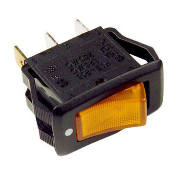 Illuminated Rocker Switch, 12V, 20A, SPST Contact, 1-Pole