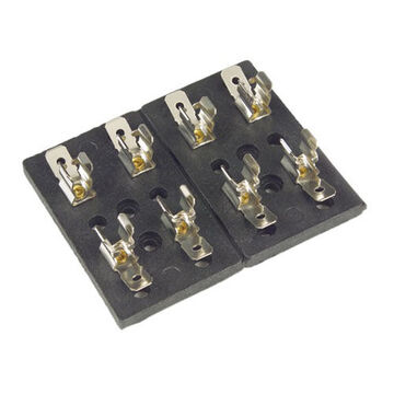 Fuse Fuse Block, 0.25 in Contact Stud or Tab, 2 in lg, 3 x 2.5 in