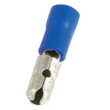 Male Bullet Connector, 16-14 ga, Vinyl, Blue