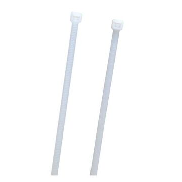 Light-Duty Cable Tie, 4.1 in lg, 0.1 in wd, Polyamide 6.6 Nylon