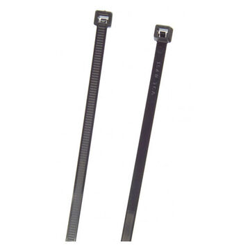 Standard Duty Cable Tie, 5.6 in lg, 0.14 in wd, Polyamide 6.6 Nylon