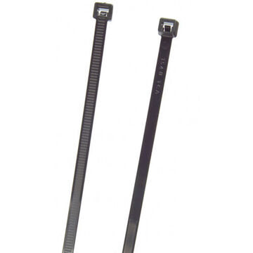 Standard Duty Cable Tie, 8 in lg, 0.18 in wd, Polyamide 6.6 Nylon