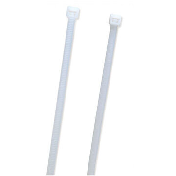 Standard Duty Cable Tie, 11.10 in lg, 0.14 in wd, Polyamide 6.6 Nylon