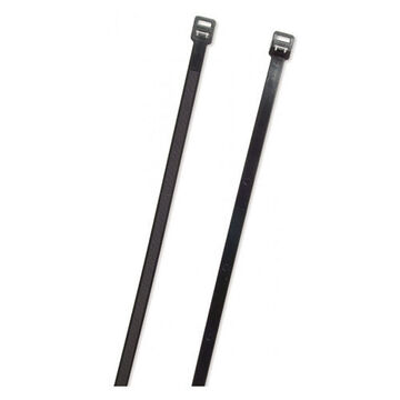 Releasable Cable Tie, 15 in lg, 50 lb Capacity, Polyamide 6.6 High Impact Nylon
