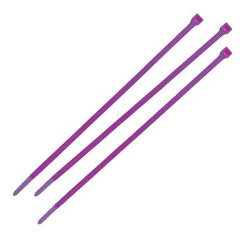 Color Cable Tie, 8 in lg, 0.14 in wd, Polyamide 6.6 Nylon