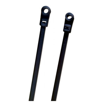 Mounting Cable Tie, 14.5 in lg, 50 lb Capacity, Polyamide 6.6 High Impact Nylon