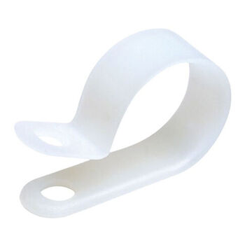 Clamp, White, 1/4 in Size