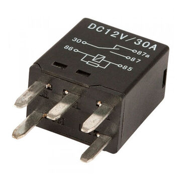 Relay Pigtail, 30/20 A, 5-Pin, SPDT, 12 V