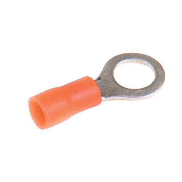 Ring Terminal, Tin-Plated Copper Conductor, 22-16 ga, Vinyl, Red