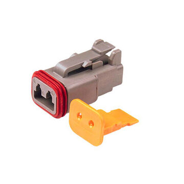 Receptacle Wedgelock, 2-Position, Thermoplastic