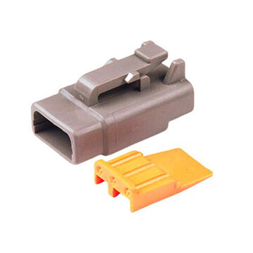 Receptacle Wedgelock, 3-Position, Thermoplastic