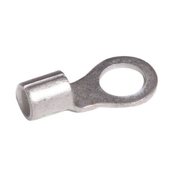 Uninsulated Ring Terminal, Tin-Plated Copper Conductor, 8 ga, ETP Copper