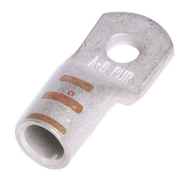 Round Starter/Ground Lug Connector, 4 in wd, Crimped