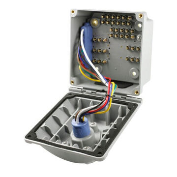 Trailer Wiring Ultra-pin Receptacle Nose Box, SAE J560, Nylon, Gray