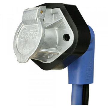 Fiche de prise Ultra Seal G7, calibre 12-10, SAE J560, zinc moulé sous pression, gris/bleu
