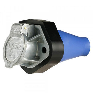 Ultra Seal G7 Receptacle Plug, 10 ga, 12 ga, SAE J560, Zinc Die-Cast , PVC Plug, Blue