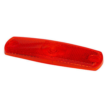 Clearance Marker Lens, 2 in wd, Red, Acrylic