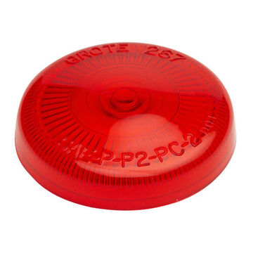 Lentille de marqueur de dégagement, rouge, acrylique