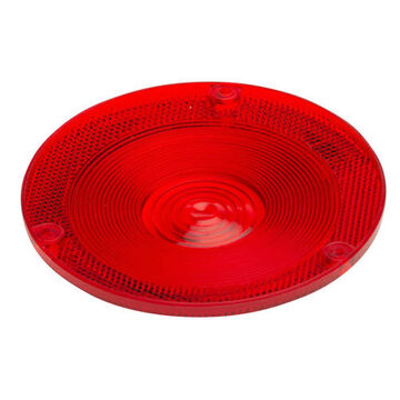 Replacement Round Lens, Red, Acrylic Lens