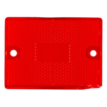 Lentille de rechange rectangulaire, rouge