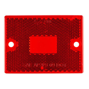 Lentille de rechange rectangulaire, rouge