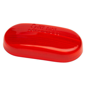 Lentille de marqueur de dégagement, 4 pouce LG, rouge, acrylique