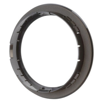 Round Snap-in Theft-resistant Mounting Flange, Snap-In Mounting, ABS, Black