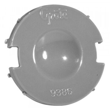 Round Snap-In Mounting Flange, Polycarbonate, ABS, Gray