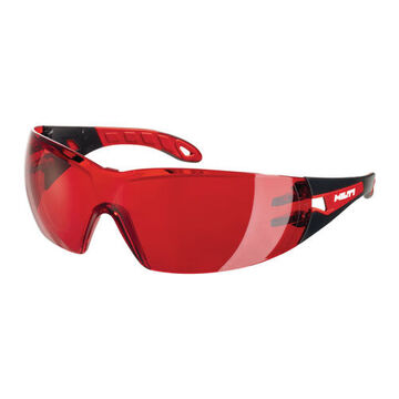 Antifog Laser Visibility Glass, Red, Polycarbonate