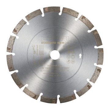 Dry Operated Standard Cutting Disc, 12 in Dia, 1 in Shank