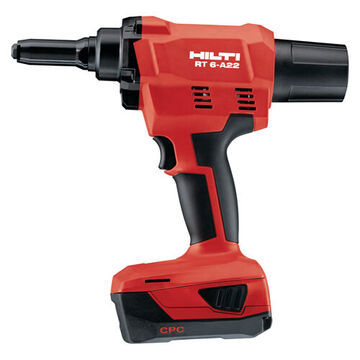 Cordless Rivet Tool, 3/32 to 3/16 in, 10000 N Capacity