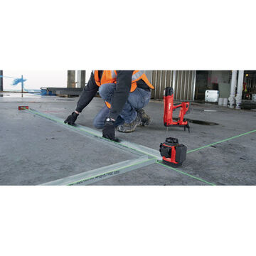 Line Multi Line Laser, 40000 mm , 328 ft Measuring Range, +/-1/8 in Accuracy, 3-Beam, Lithium-Ion