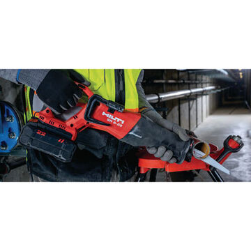 Brushless Cordless Reciprocating Saw, 1-1/4 in lg, 2600 strokes/minute, 22 V