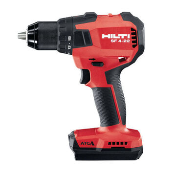 Cordless Drill, 2 to 13 mm Chuck, 549 in-lb Torque, 21.6 V