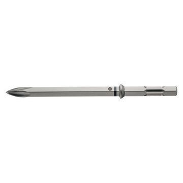 High End Pointed Chisel, 15.7 In Lg, Te-h Shank (hex 28)