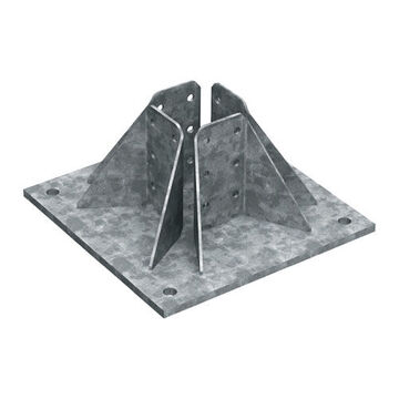 Heavy Duty Base Plate, 4 Holes, 350 Mm Lg, 350 Mm Wd, 12 Mm, Q355 Or Better Steel