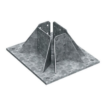 Heavy Duty Base Plate, 4 Holes, 350 Mm Lg, 350 Mm Wd, 12 Mm, Q355 Or Better Steel
