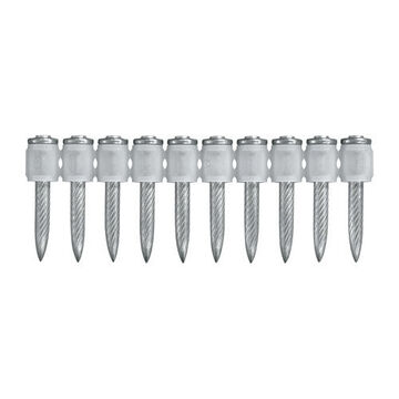Ultimate Nail Set Assembled, 0.16 In Shank, 1/4 In, 80 Mm Size, Galvanized Zinc, Carbon Steel