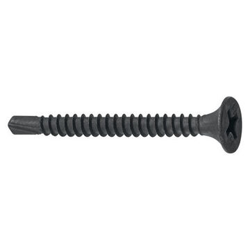 Standard Drywall Screw, 41 mm lg, Bugle Head, Phosphate, Philips Drive