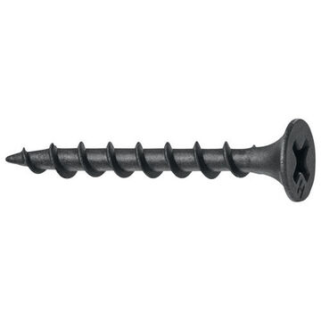 Premium Drywall Screw, 1-5/8 in lg, Bugle Head, Phosphate, Philips Drive