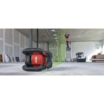 Indoor Rotating Laser Level, 7 to 492 ft Measuring Range, +/-1/32 in Accuracy
