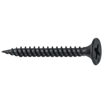 Premium Drywall Screw, 1-1/8 in lg, Bugle Head, Phosphate, Philips Drive