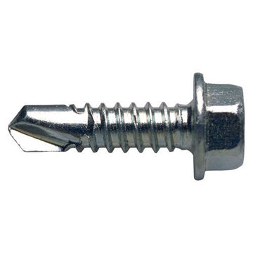 Standard Drywall Screw, 3/4 in lg, Hexagon Head, Zinc-Plated, Hexagon Drive