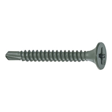 Premium Self-drilling Sheathing Screw, 1-1/4 in lg, Bugle Head, Philips Drive